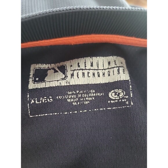 Vintage Y2K Detroit Tigers Jersey Shirt Adult Navy Blue Majestic Baseball XL - Picture 7 of 12